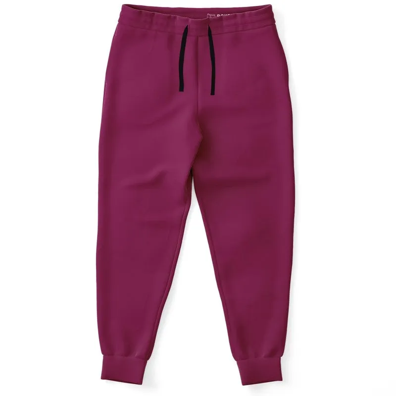 Medium Dark Magenta Joggers | Unisex | with PLUS sizes | Medium Dark Pure Magenta | C0M100Y0K60