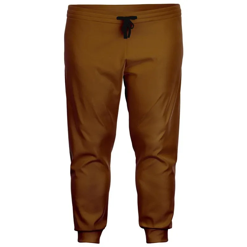 Medium Dark Orange Joggers | Unisex | with PLUS sizes | Medium Dark Pure Orange | C0M50Y100K60