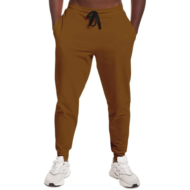 Medium Dark Orange Joggers | Unisex | with PLUS sizes | Medium Dark Pure Orange | C0M50Y100K60