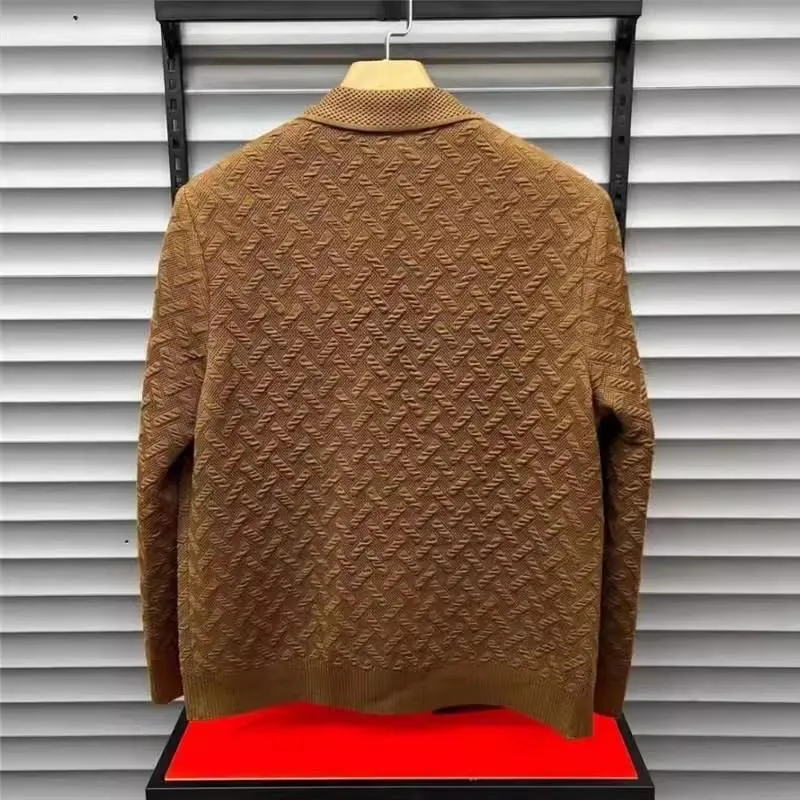 Men's new three-dimensional knitted jacket