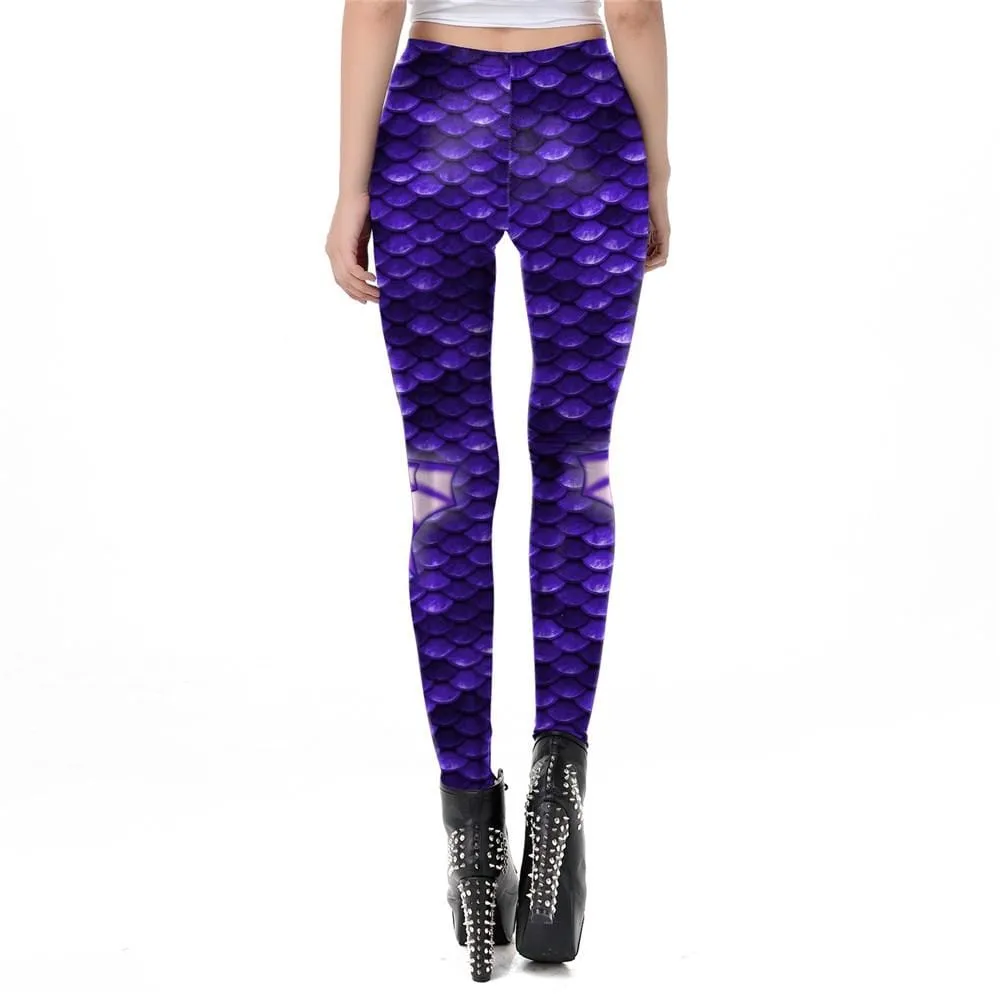 Mermaid Print Leggings