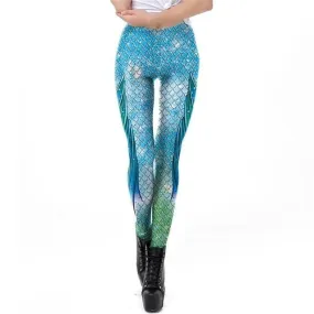 Mermaid Print Leggings