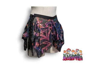 Midnight Aurora Sequin Pixie Skirt - Ready to Ship