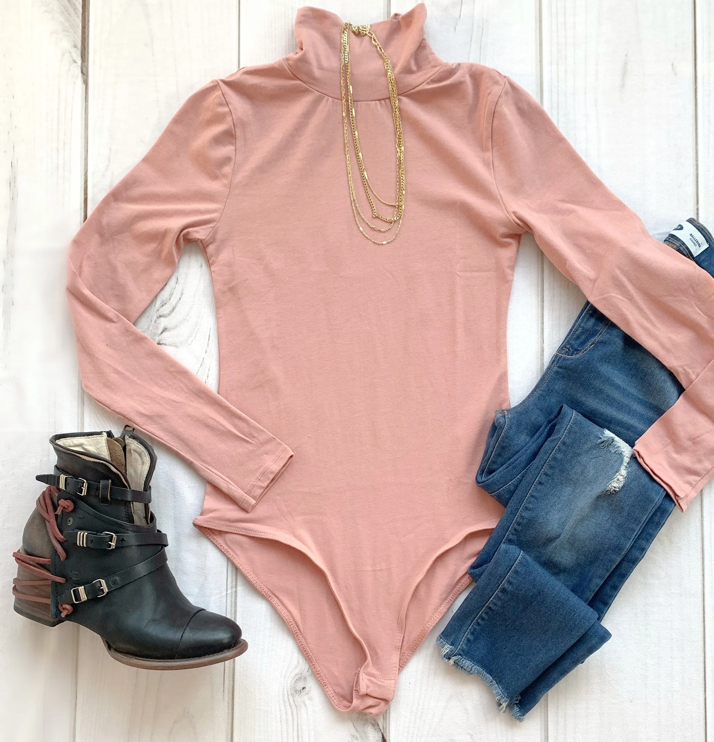 Mock Neck Bodysuit