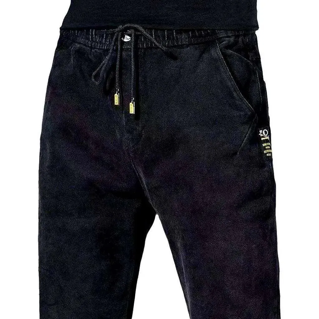 Monochrome men's denim pants