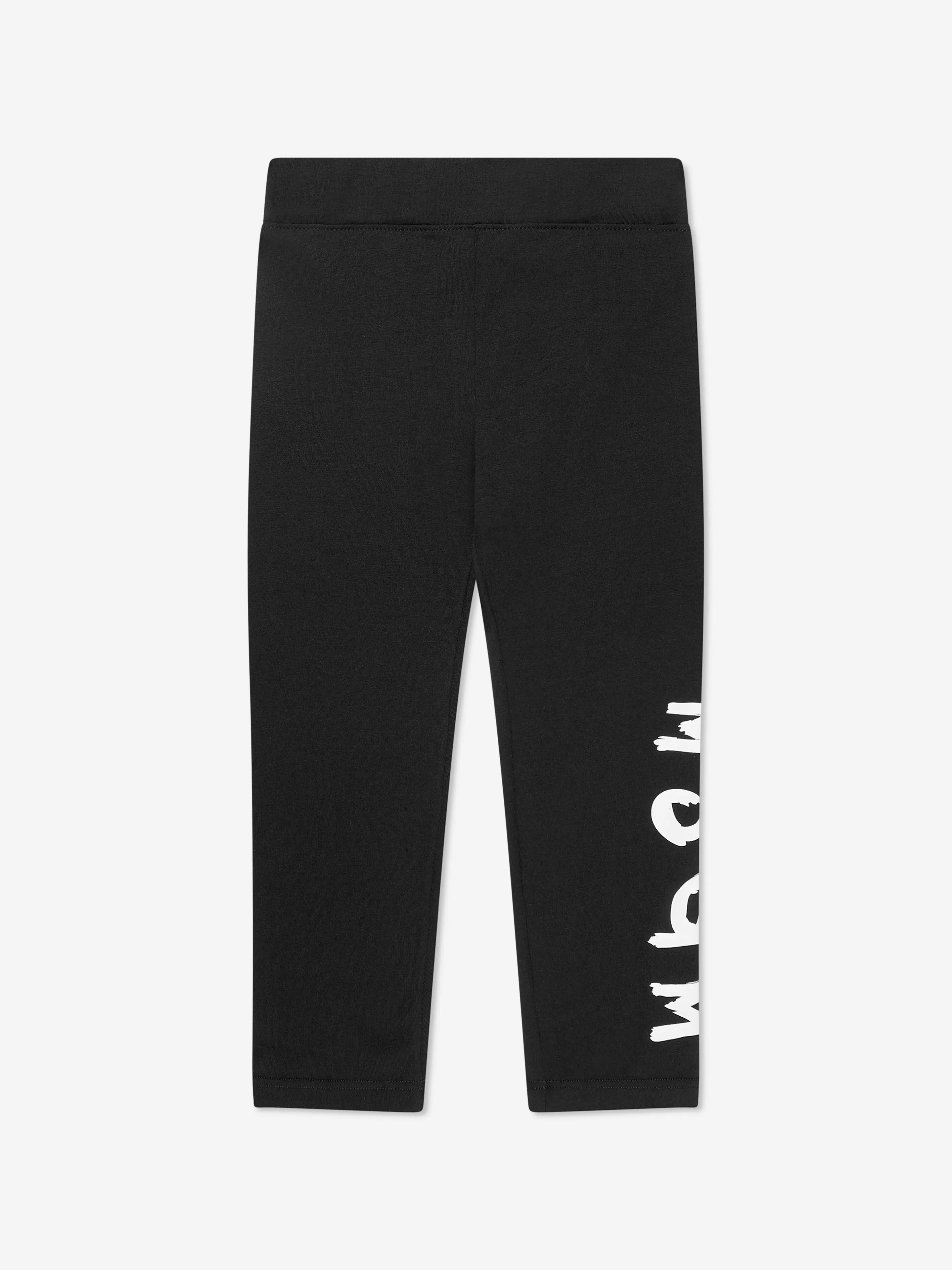 MSGM Girls Logo Leggings in Black