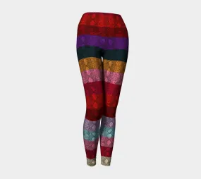 Multicolored Snake skin Yoga Leggings