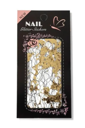 Nail Glitter Stickers (Gold)