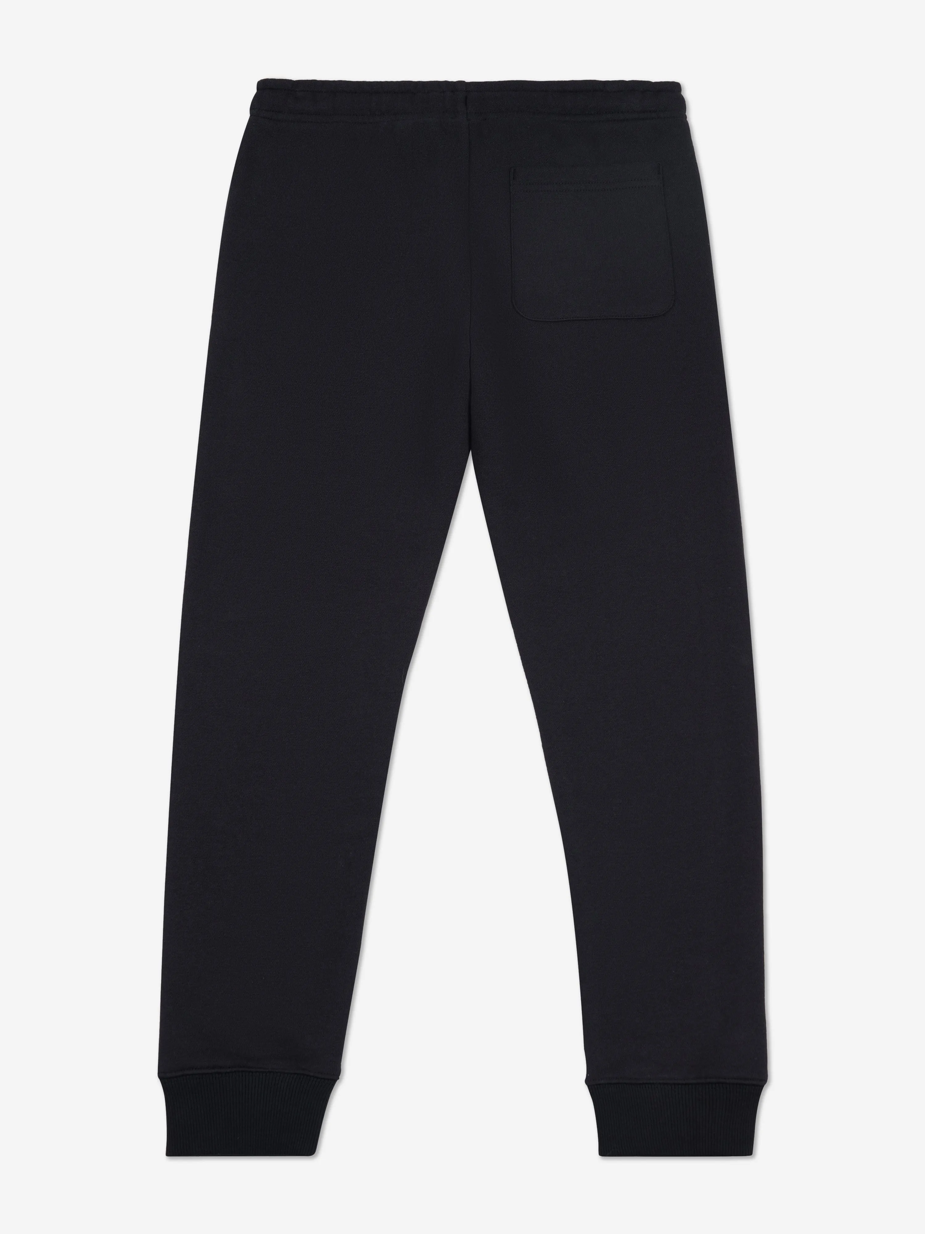 New Balance Boys Brush Back Stacked Logo Joggers in Black