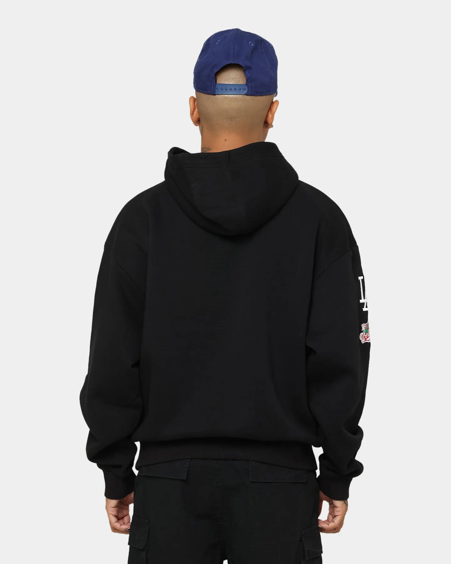 New Era Los Angeles Dodgers Lockstitch Script Hoodie Black