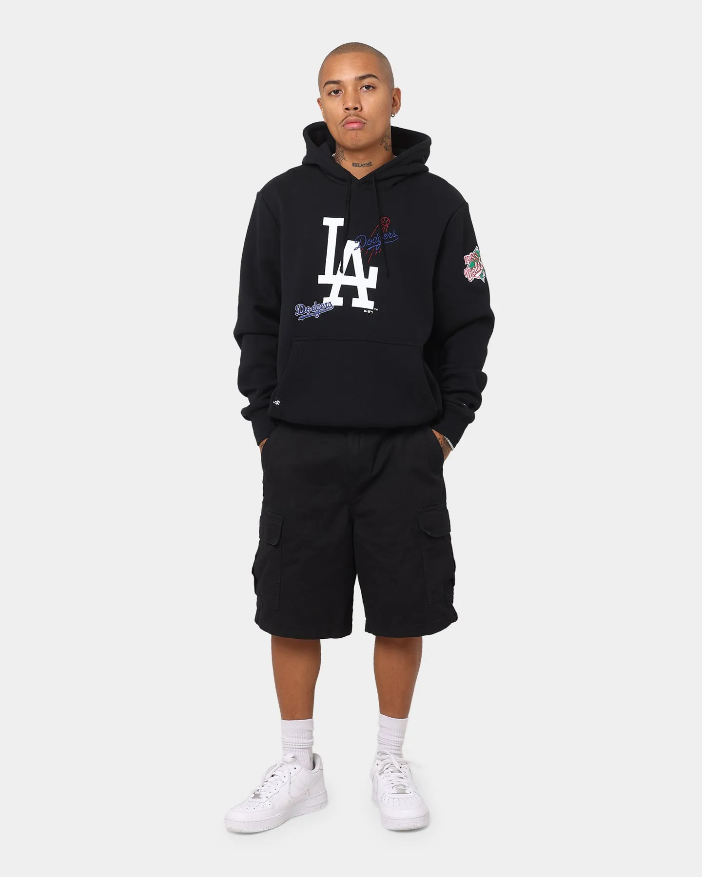 New Era Los Angeles Dodgers World Series Multi Logo Hoodie Black