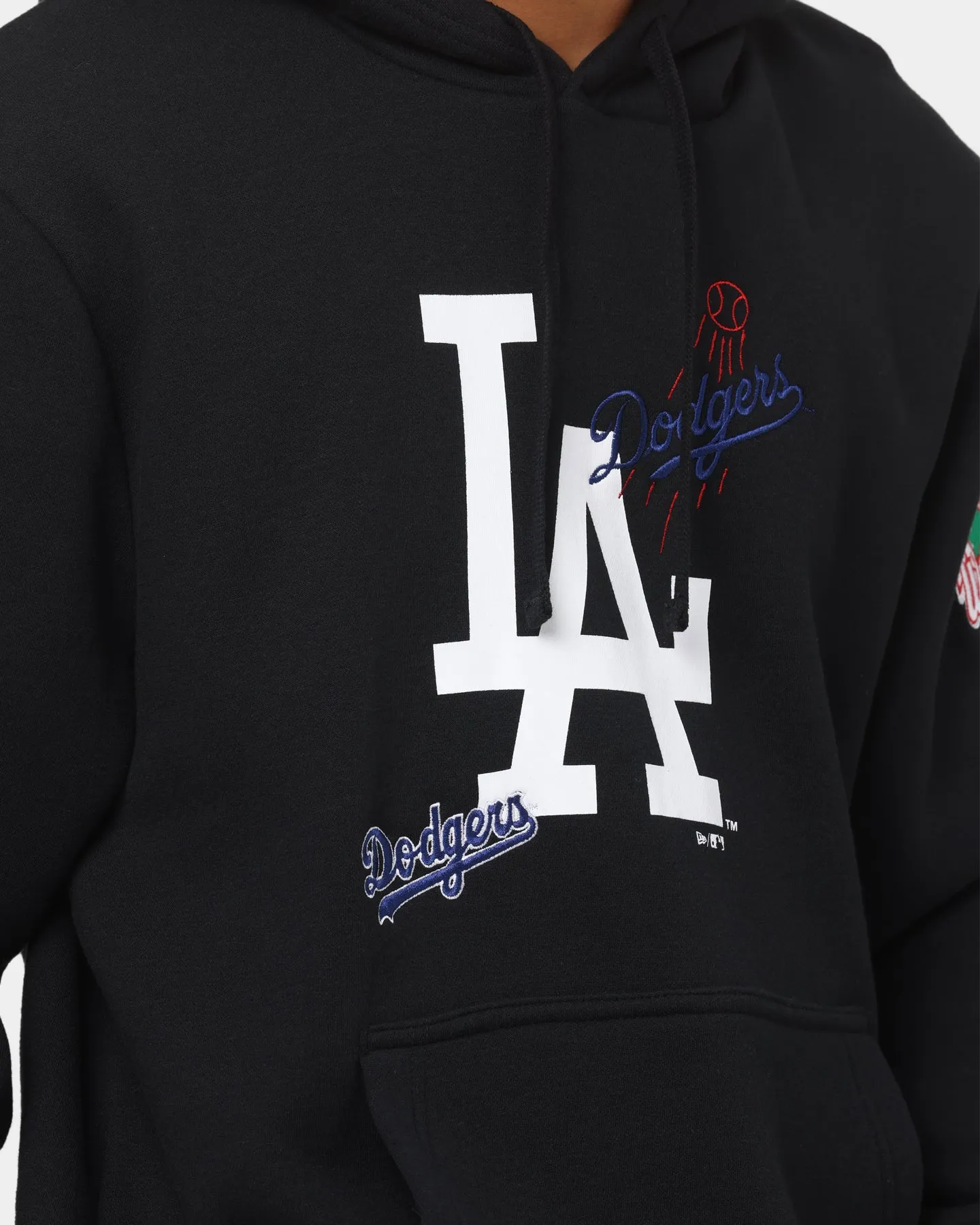 New Era Los Angeles Dodgers World Series Multi Logo Hoodie Black