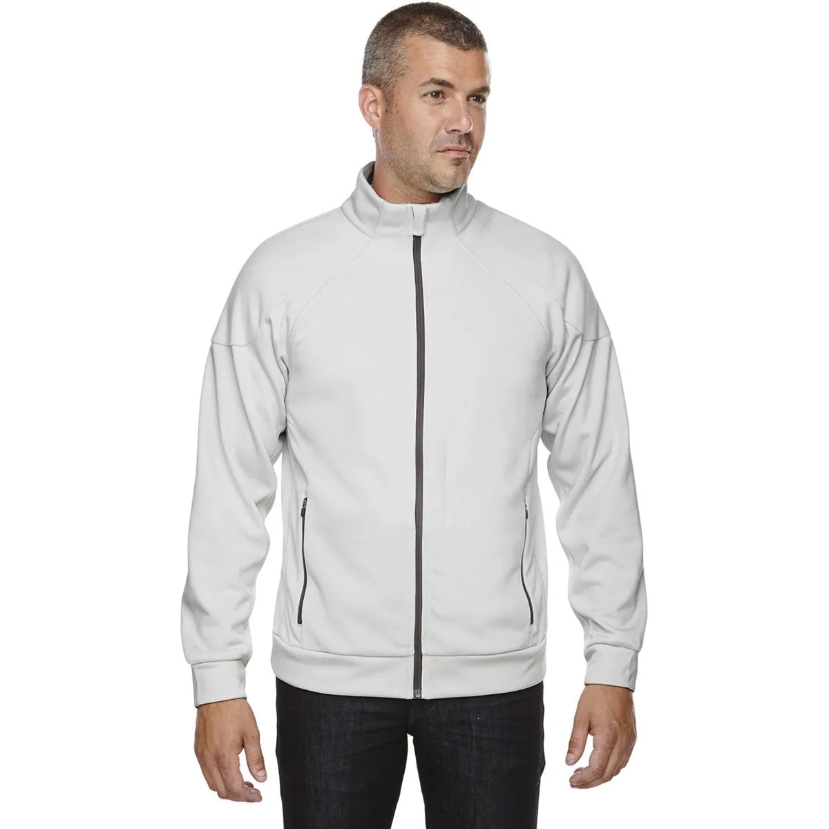 North End Men's Crystal Quartz Evoke Bonded Fleece Jacket