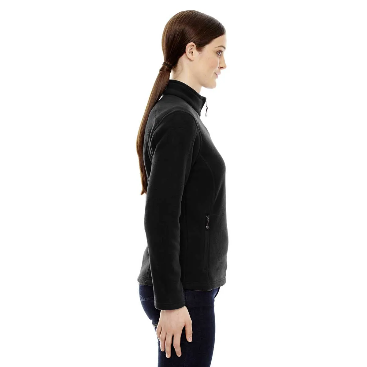 North End Women's Black Voyage Fleece Jacket