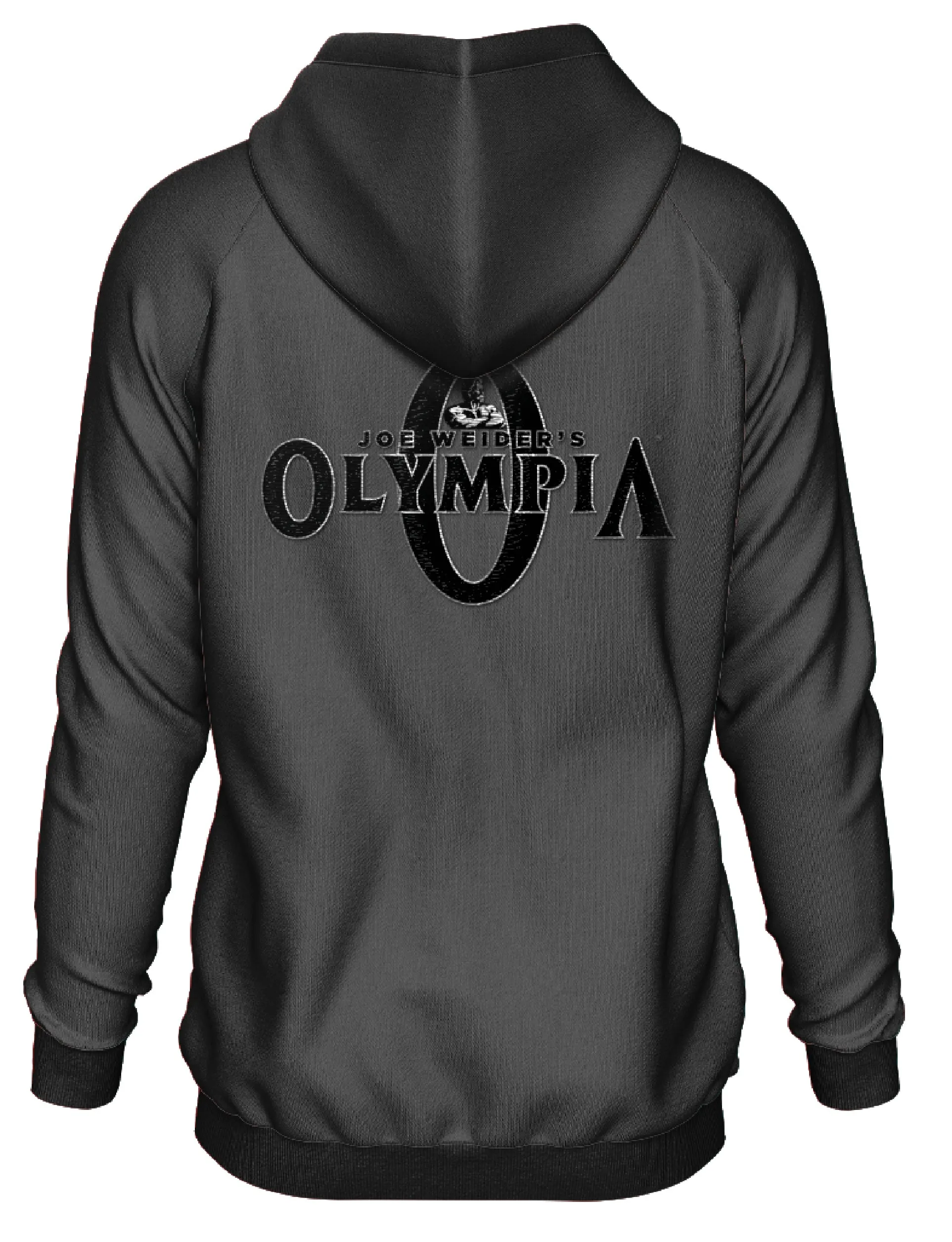 Olympia Black on Black Full Zip Hoodie