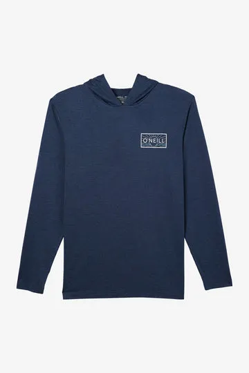 O'Neill TRVLR UPF Hooded L/S Tee-Heather Navy