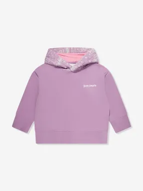 Palm Angels Girls Astro Paisley Hoodie in Purple