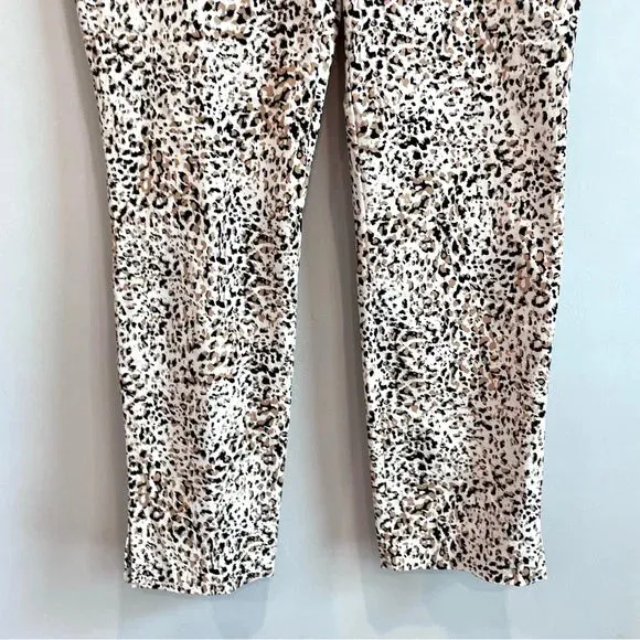 Pebble Print Slim Ankle Pants