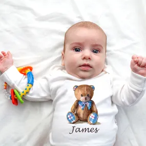 Personalised Baby Onesie- Teddy