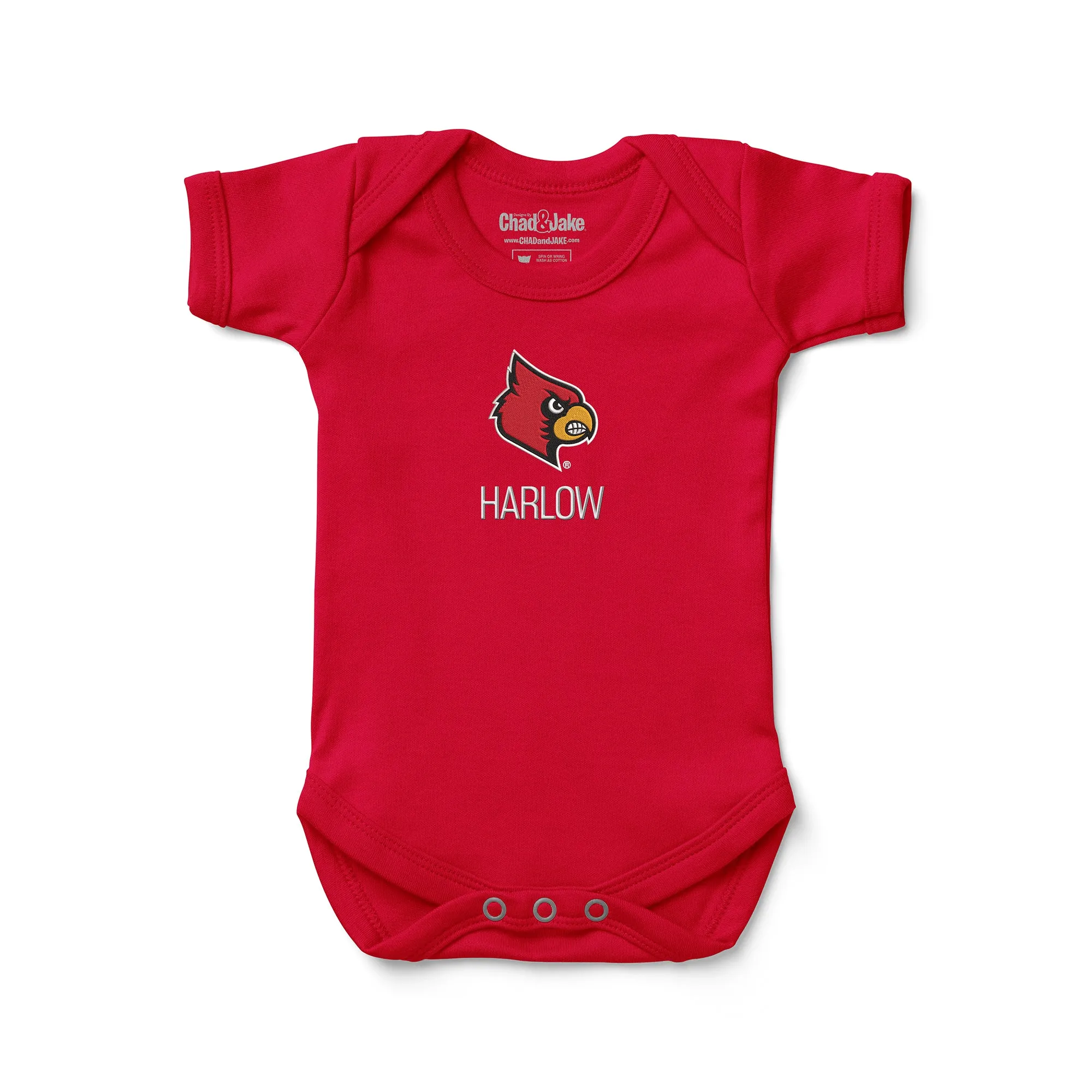 Personalized Louisville Cardinals Bodysuit