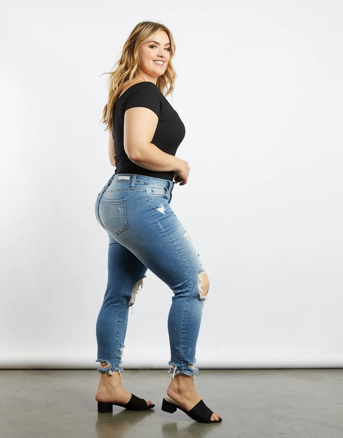 Plus Size Every Day Off The Shoulder Bodysuit