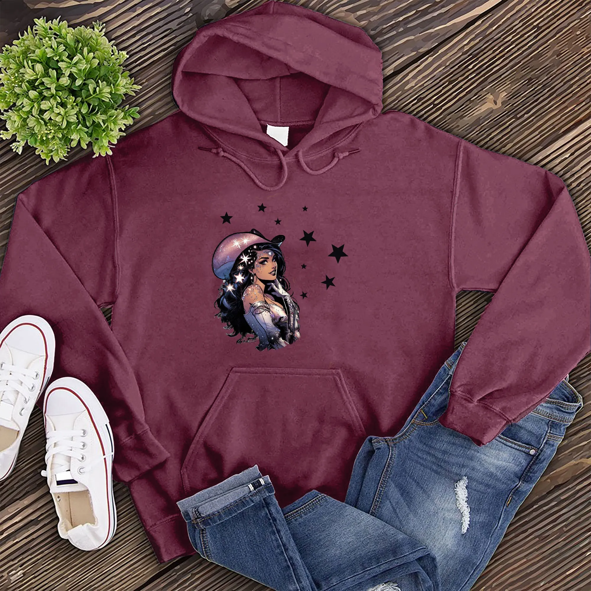 Pop Cosmic Cowgirl Hoodie