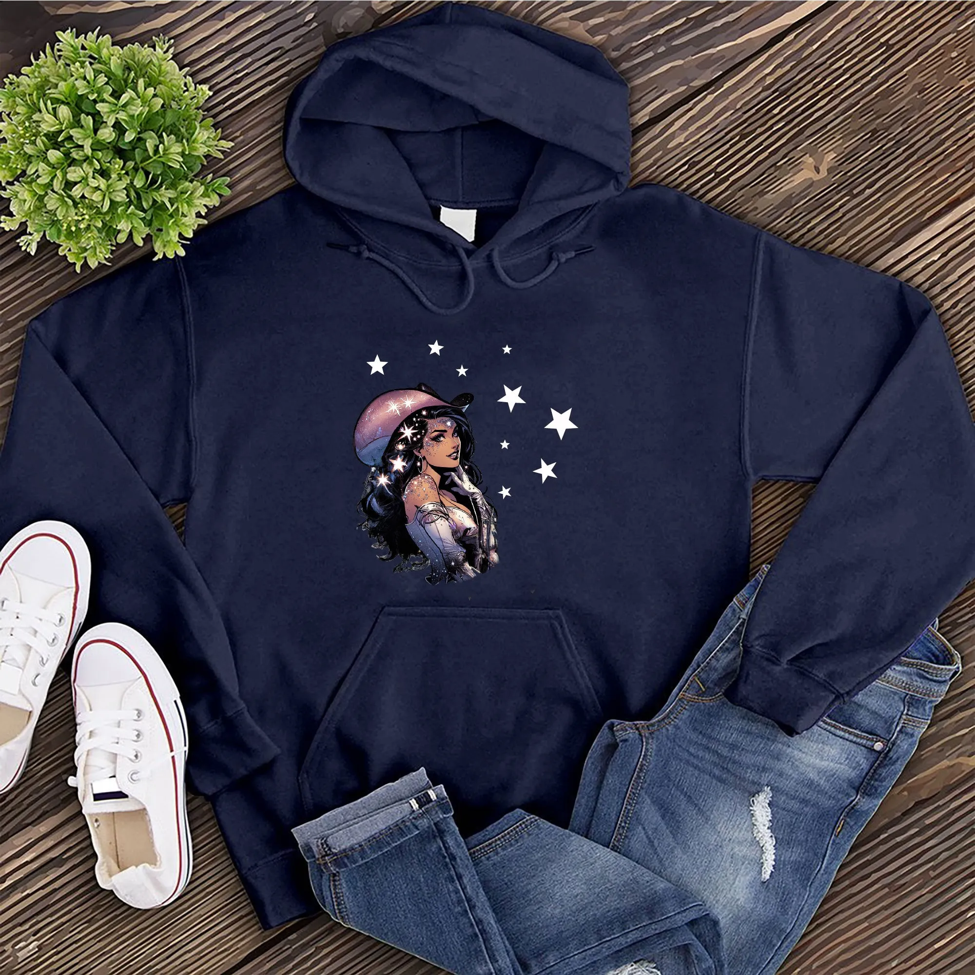 Pop Cosmic Cowgirl Hoodie