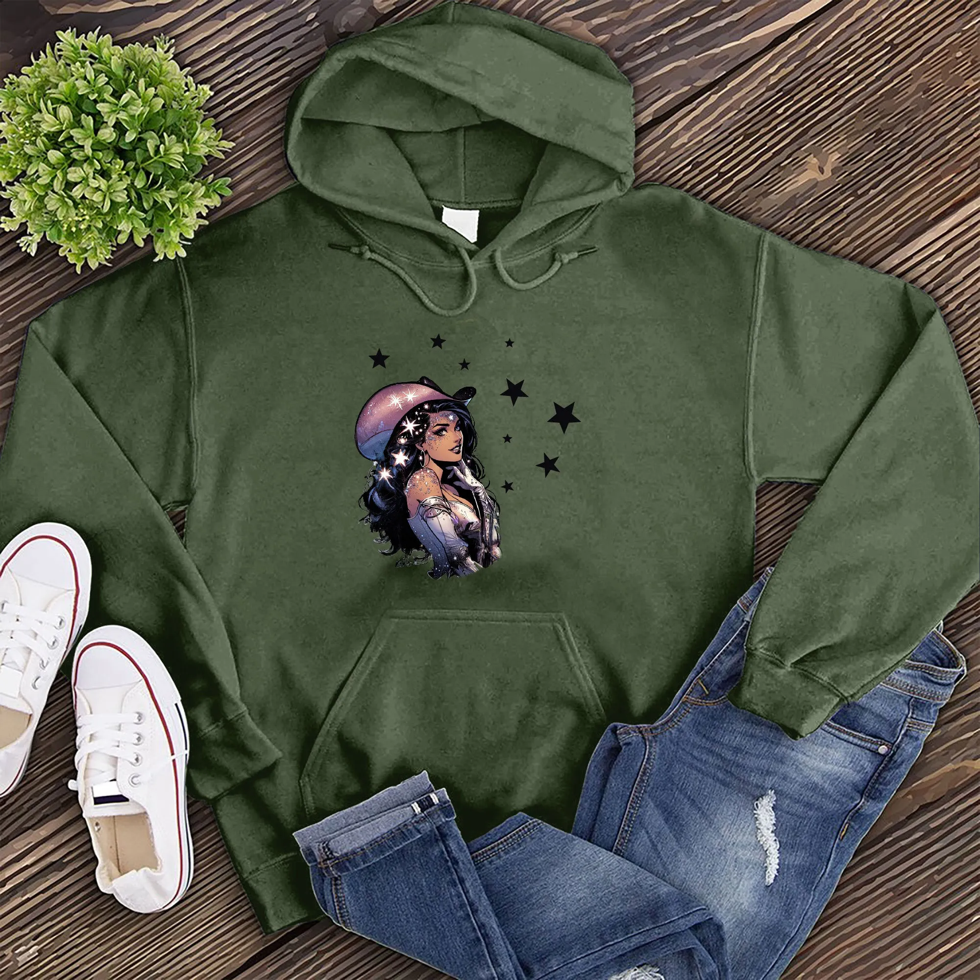 Pop Cosmic Cowgirl Hoodie