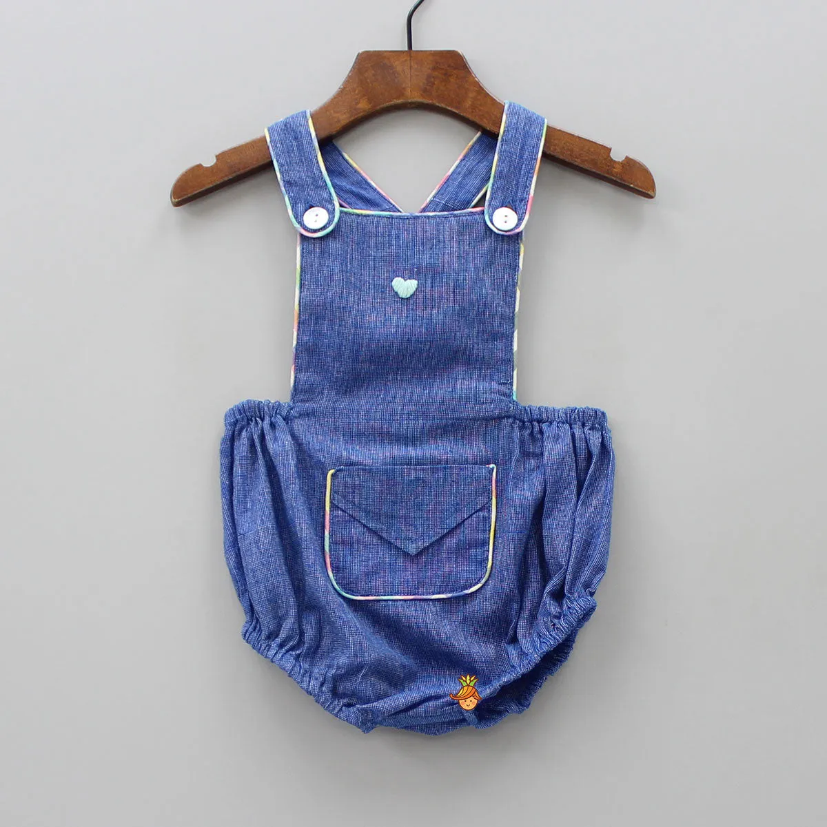 Pre Order: Cute Dungaree Style Bodysuit Set