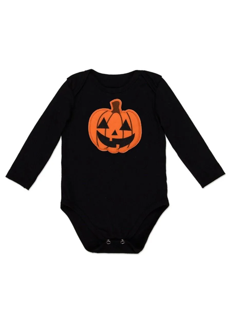 Pumkin Pattern Halloween Baby Romper Sleepsuit