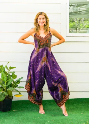 Purple Peacock Jumpsuit