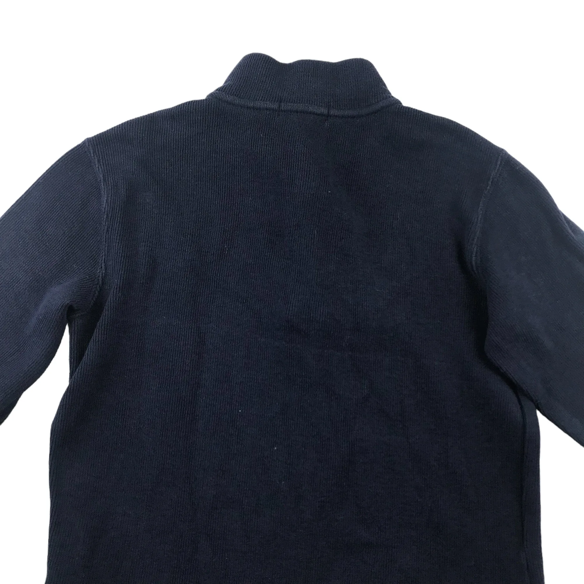 Ralph Lauren Jumper 7 years navy blue half zipper casual cotton