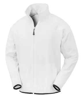 Recycled microfleece jacket | White