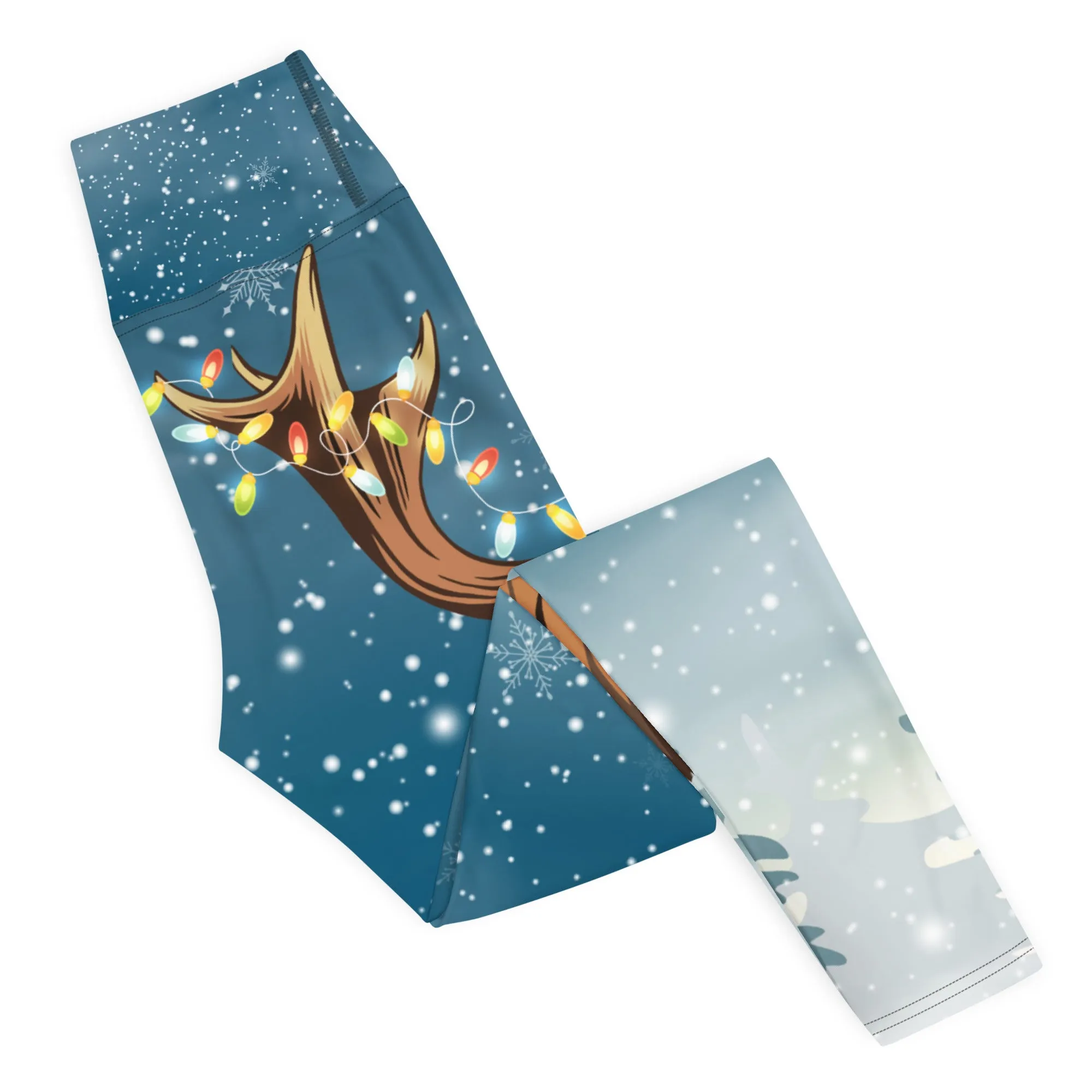 Reindeer Christmas Yoga Leggings