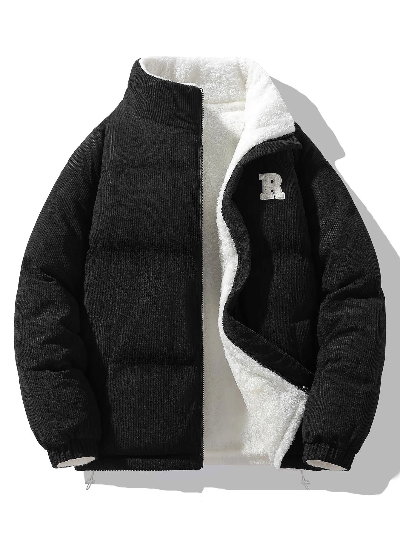 Reversible Teddy Fleece Corduroy Coat