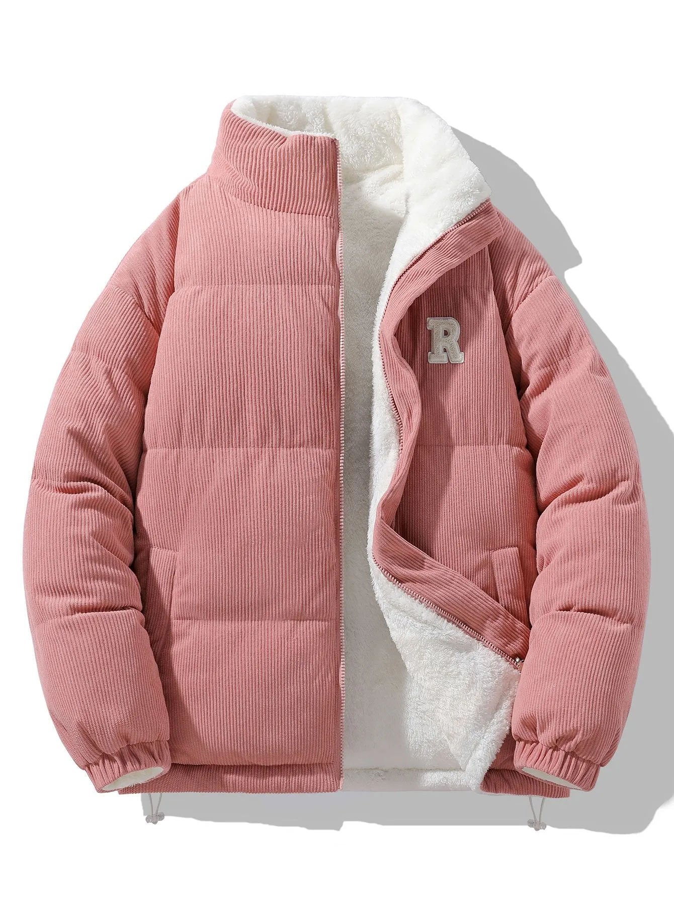 Reversible Teddy Fleece Corduroy Coat