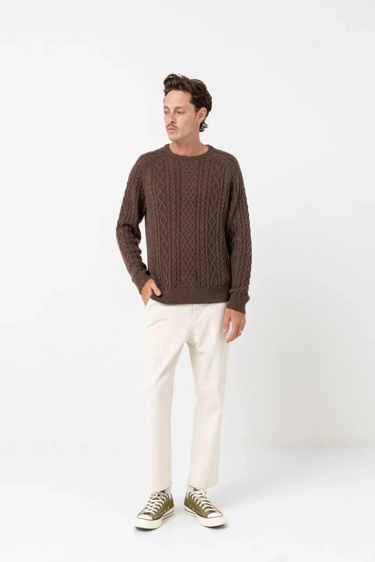 Rhythm Mens Mohair Fishermans Knit