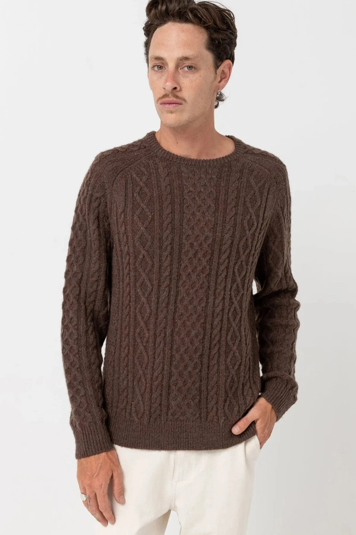 Rhythm Mens Mohair Fishermans Knit