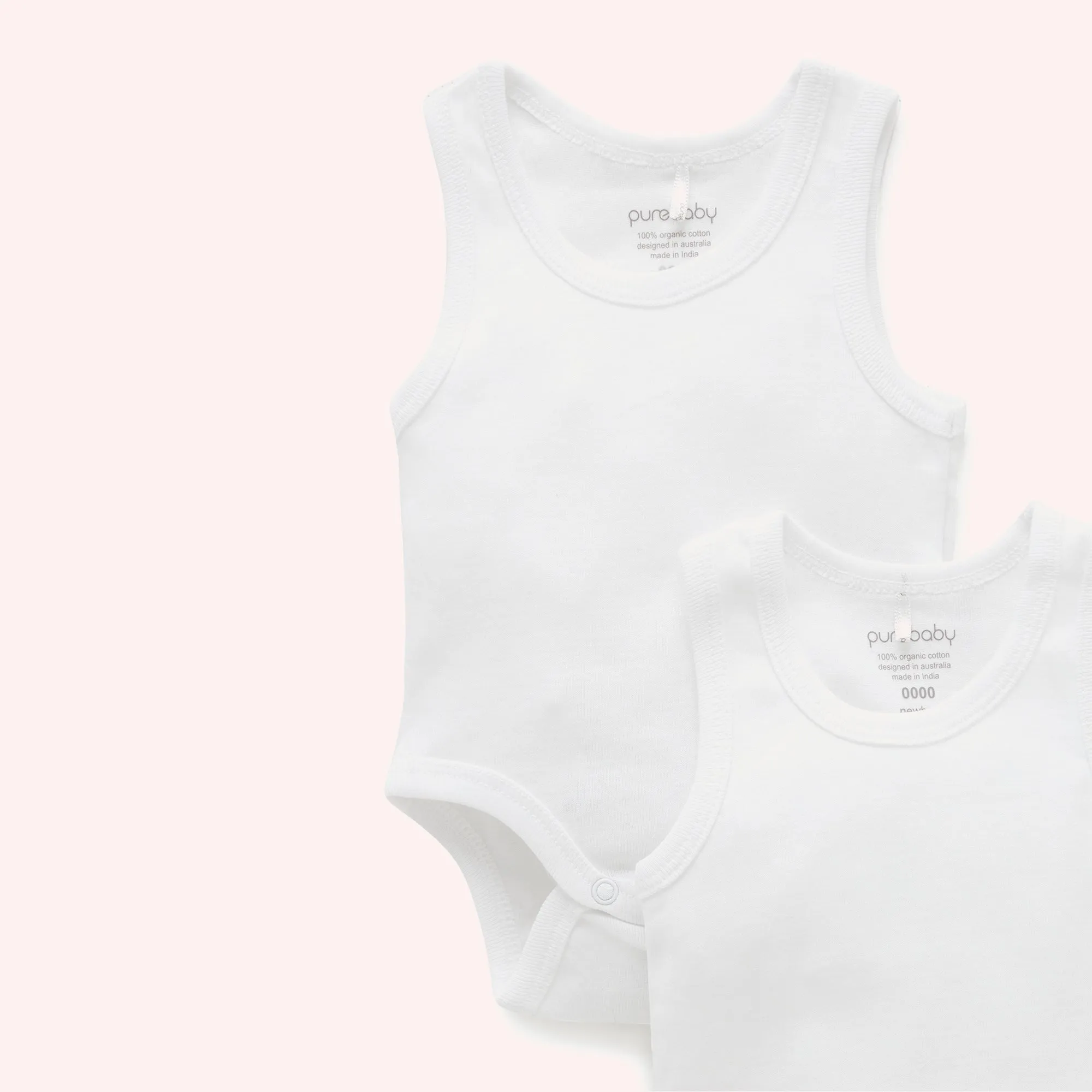 Rib Bodysuit 2PK - White