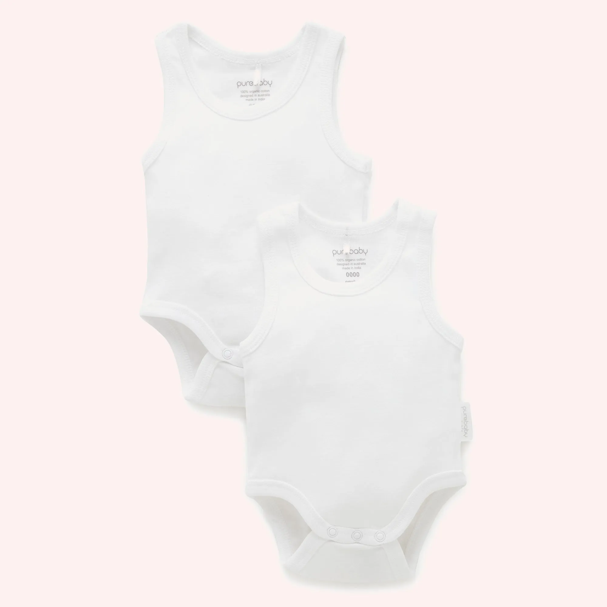 Rib Bodysuit 2PK - White