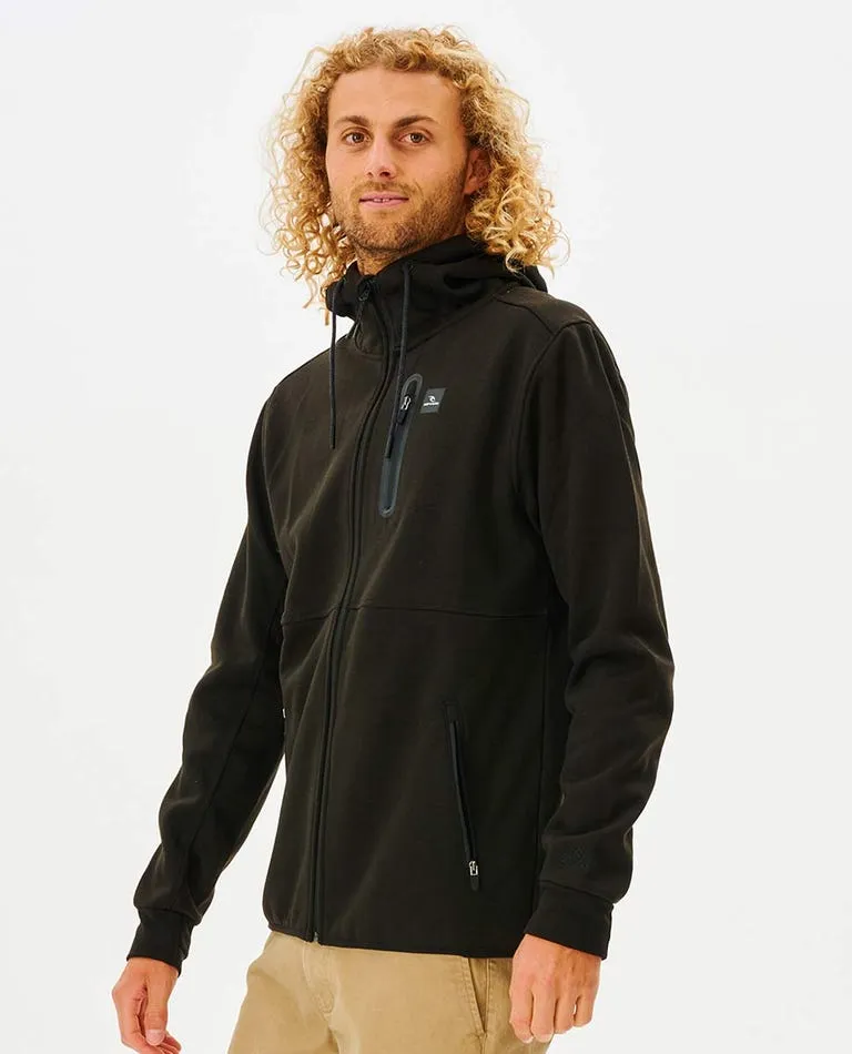 Rip Curl Anti Series Departed Zip Jacket-Black