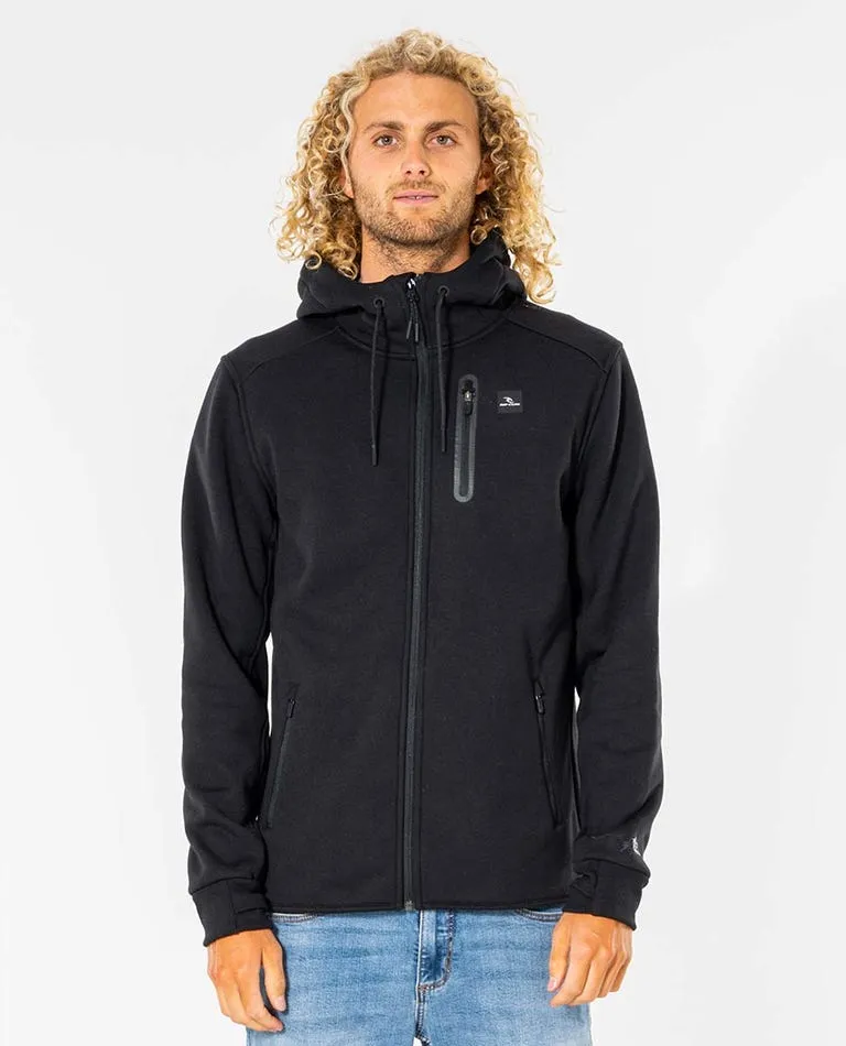 Rip Curl Anti Series Departed Zip Jacket-Black