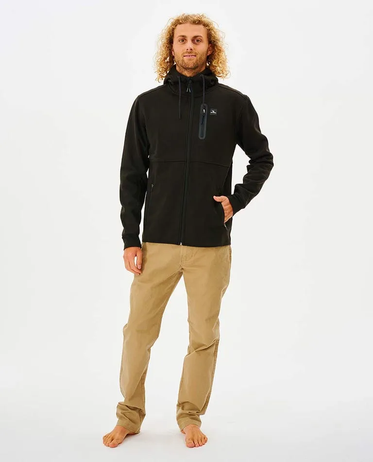 Rip Curl Anti Series Departed Zip Jacket-Black