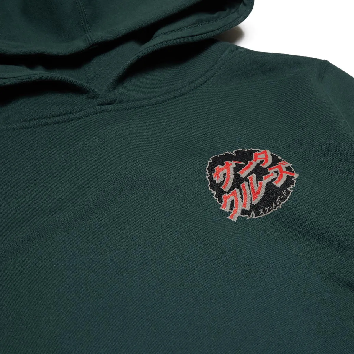 Santa Cruz x Godzilla Youth Destroyer Pull Over Hoodie - Alpine Green