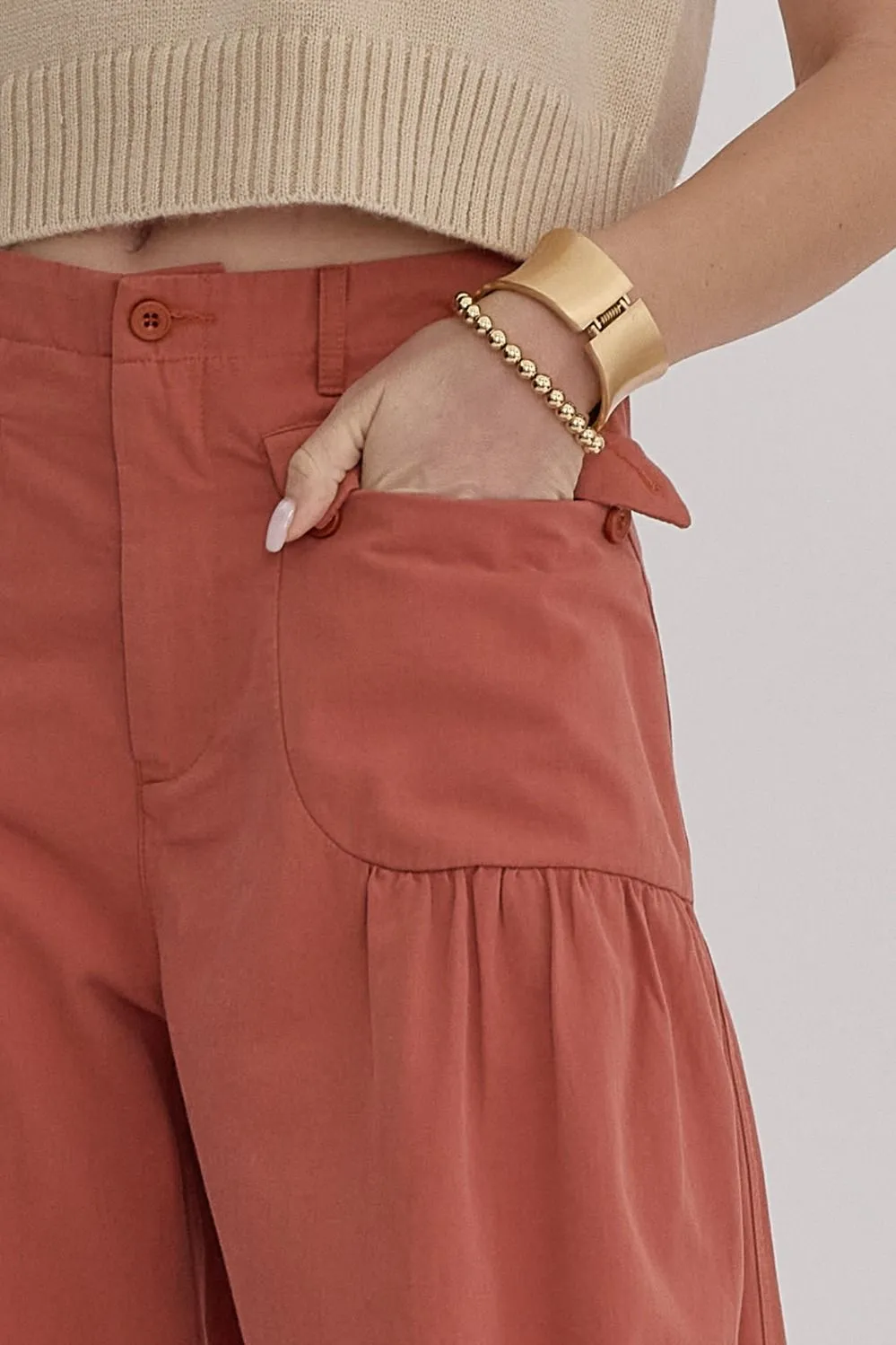 Serendipity Rust Denim Balloon Pants