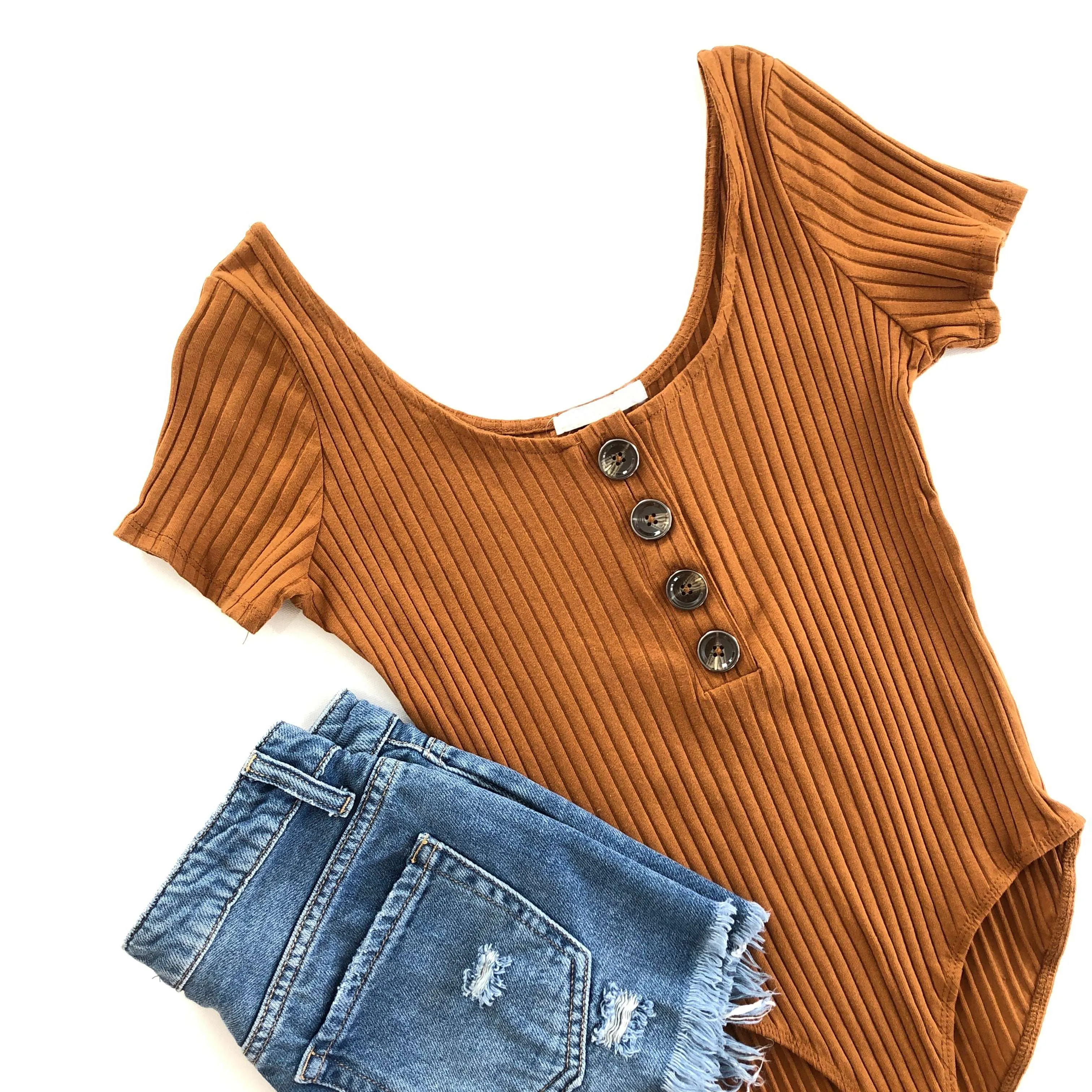 Short Sleeve Layering Bodysuit