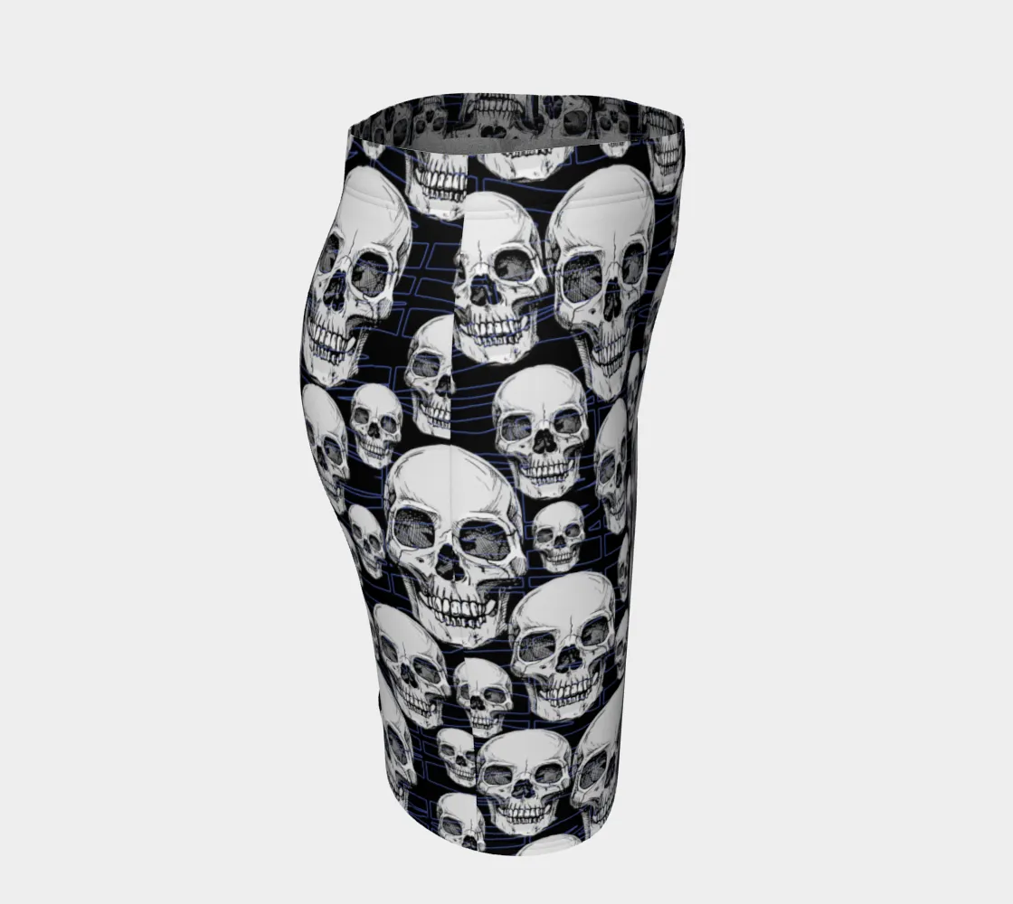 Skull Nation Fitted Skirt