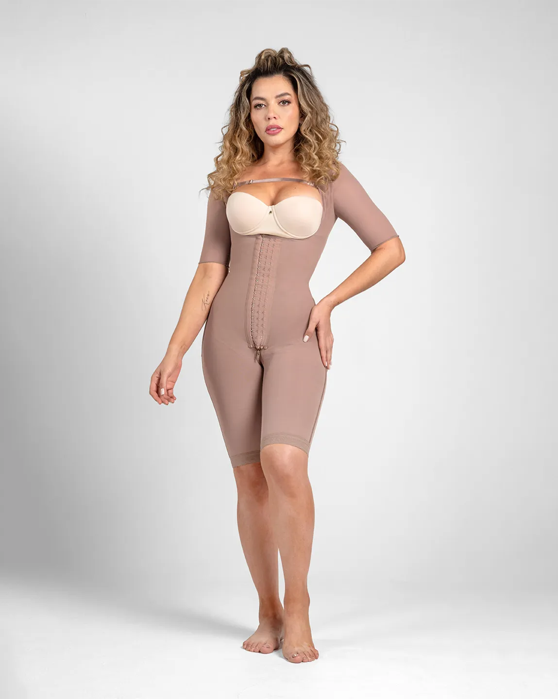 Sleeves Bodysuit Cocoa