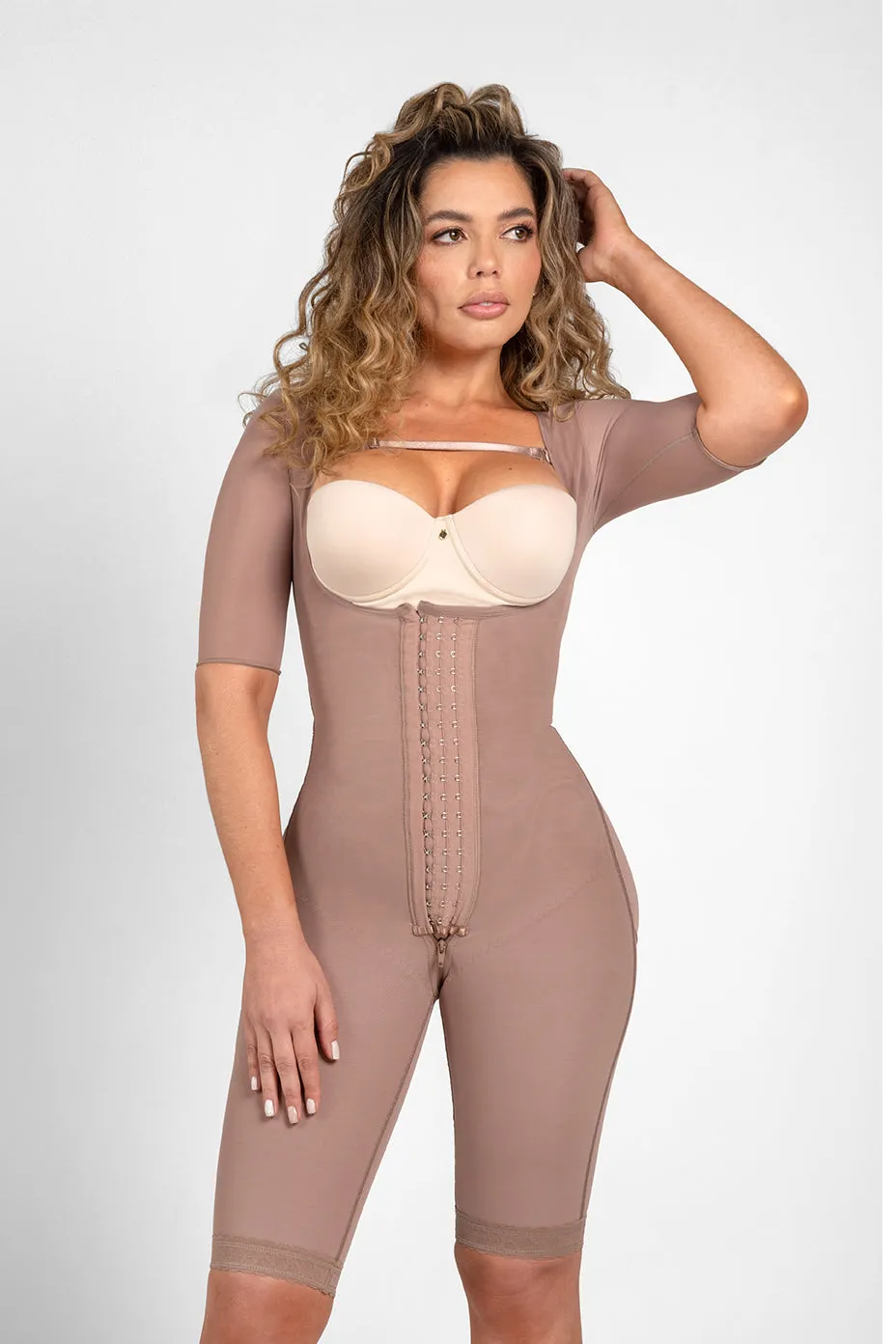 Sleeves Bodysuit Cocoa