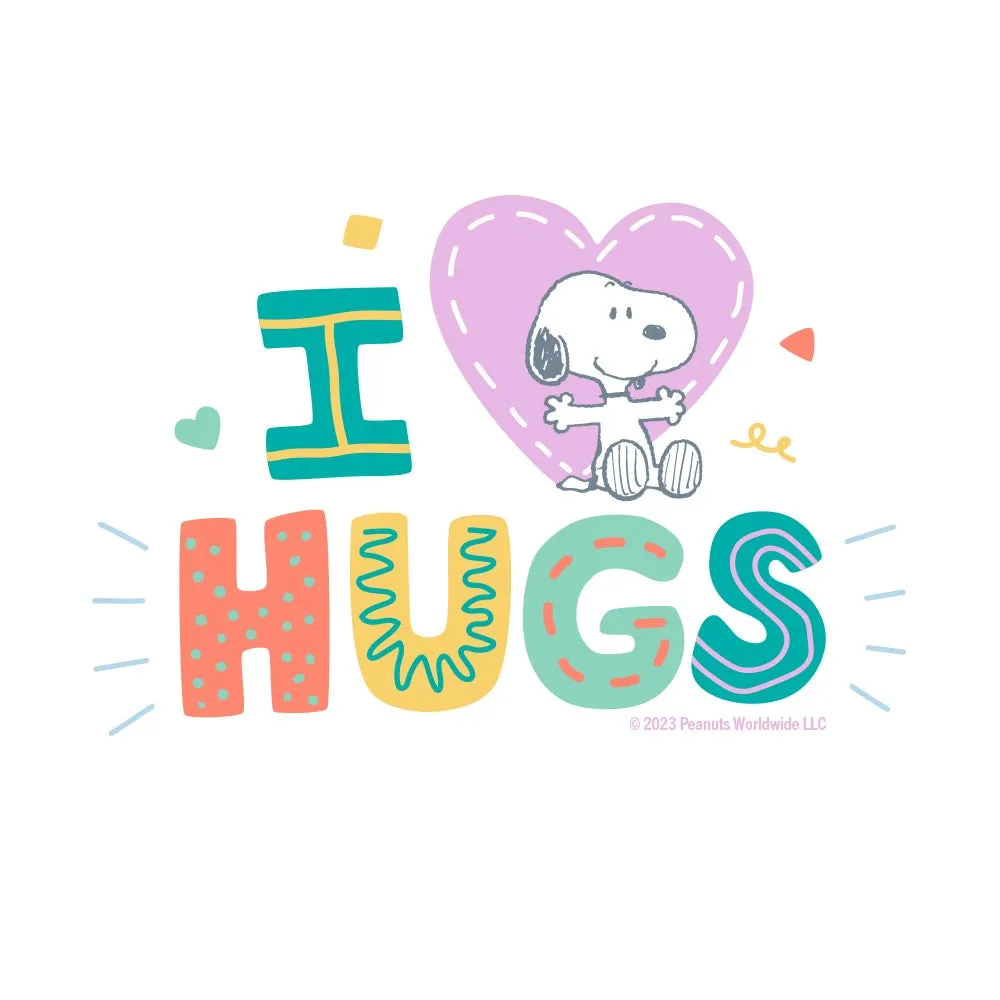 Snoopy I Love Hugs Baby Bodysuit